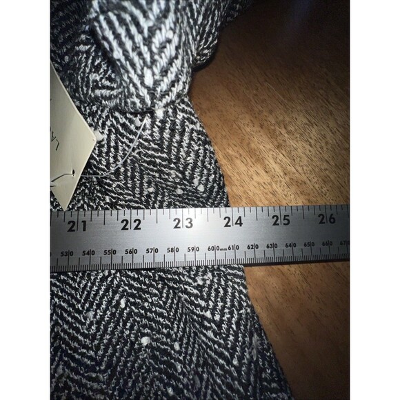 NWT Laura Ashley Woman 2X Black & White Herringbone Cropped Bolero Jacket - Picture 8 of 10